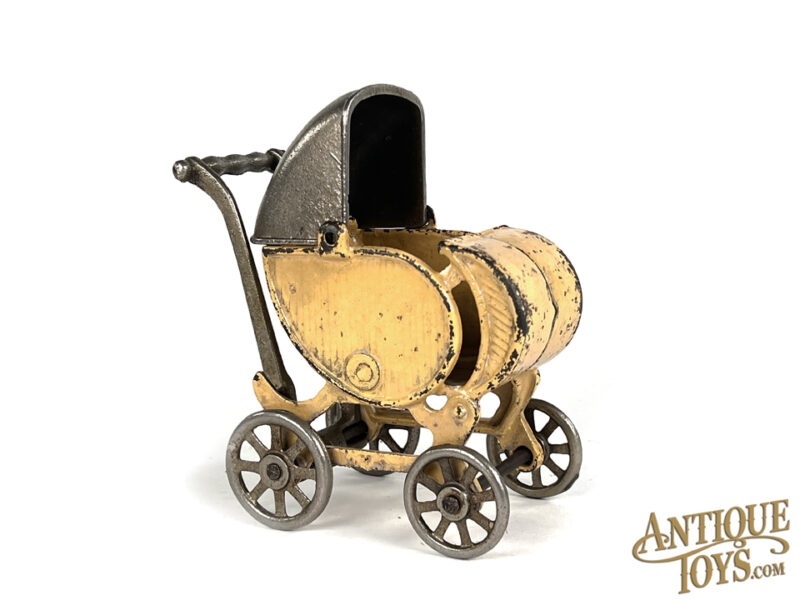 Kilgore Cast Iron Baby Buggy Pram Stroller for Sale - Image 2