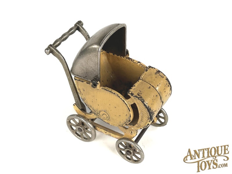 Kilgore Cast Iron Baby Buggy Pram Stroller for Sale - Image 4