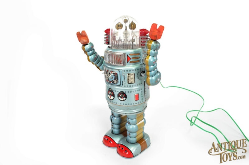 ALPS Tin Lithographed Batt. Op. Revolving Flashing Robot in Box <FONT COLOR="ff000">*SOLD*</font> - Image 2