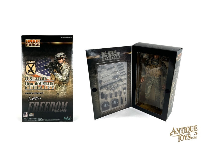 Blue Box International Elite Force US 10th Mountain Division Master Sergeant Lucas #21667 12” Action Figure in Box <FONT COLOR="ff000">*SOLD*</font>