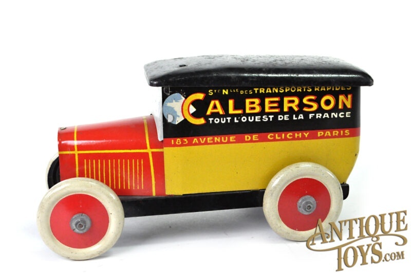Mario de Andreis Ets De Andreis EGDA Tin Lithographed Calberson Candy Container French Delivery Van <FONT COLOR="ff000">*SOLD*</font>