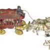 Kenton Cast Iron Overland Circus Wagon with Polar Bear 13.25" for Sale - Image 5