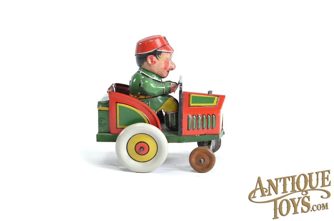 Kuramochi Shoten (CK) Tin Lithographed Windup Crazy Car