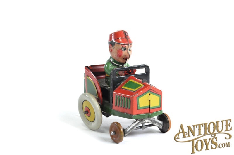 Kuramochi Shoten (CK) Tin Lithographed Windup Crazy Car <FONT COLOR="ff000">*SOLD*</font> - Image 3