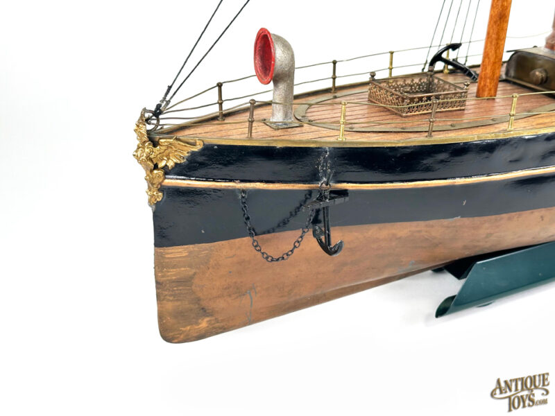 Radiguet ca. 1893 Tin, Copper, and Zinc French Live Steamship <FONT COLOR="ff000 ">*SOLD*</font> - Image 5
