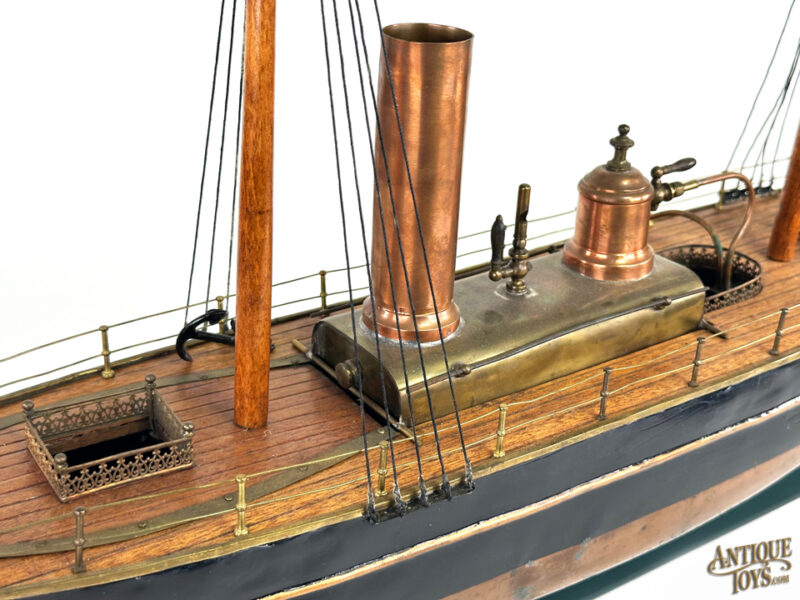 Radiguet ca. 1893 Tin, Copper, and Zinc French Live Steamship <FONT COLOR="ff000 ">*SOLD*</font> - Image 6