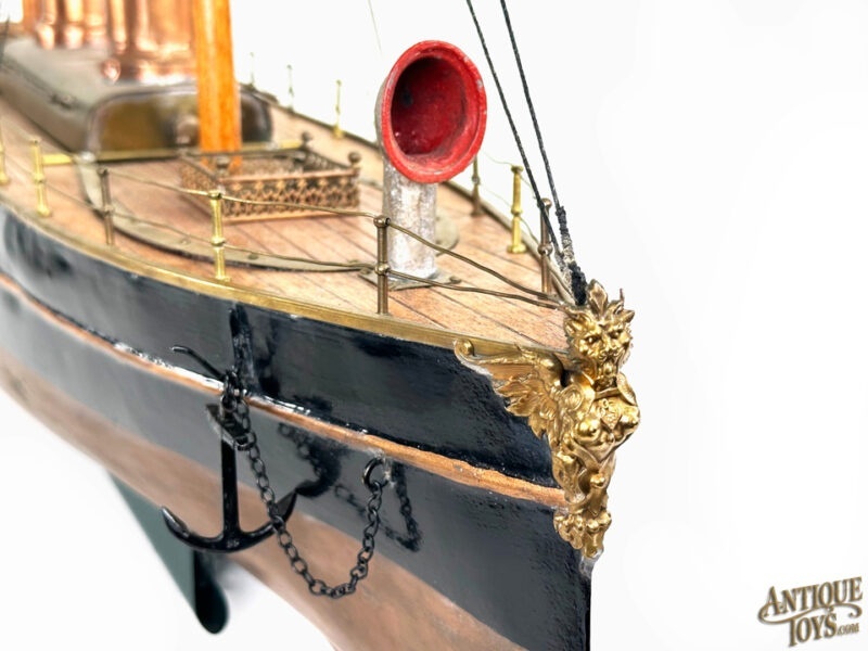Radiguet ca. 1893 Tin, Copper, and Zinc French Live Steamship <FONT COLOR="ff000 ">*SOLD*</font> - Image 8