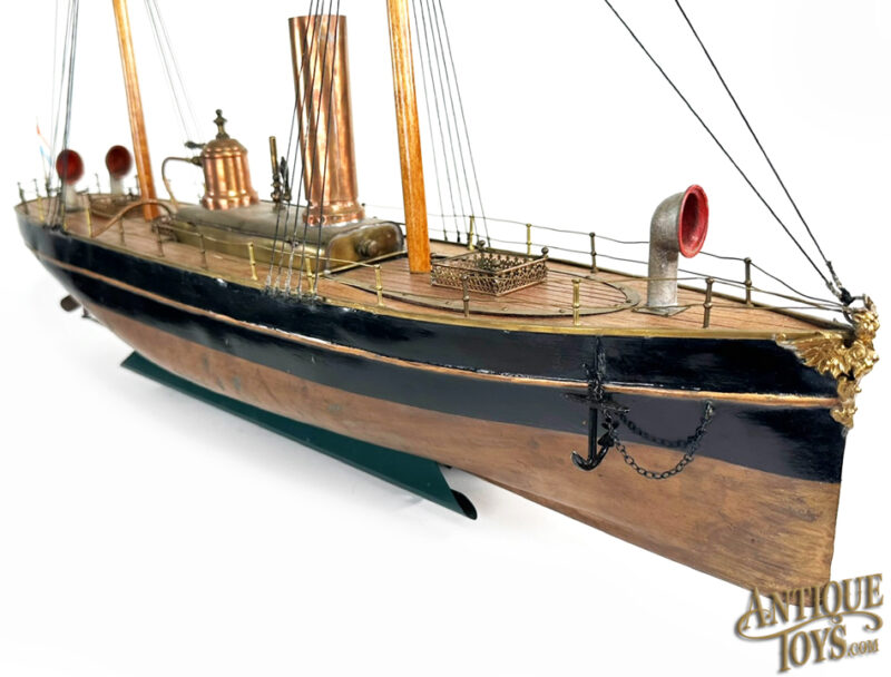 Radiguet ca. 1893 Tin, Copper, and Zinc French Live Steamship <FONT COLOR="ff000 ">*SOLD*</font> - Image 10