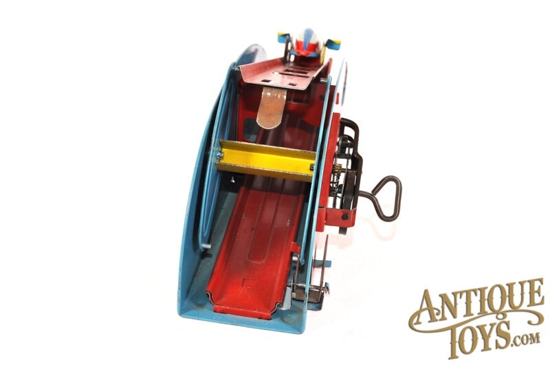 Wolverine Supply & Mfg. ca. 1950s Pressed Steel Windup "Jet Roller Coaster" <FONT COLOR="ff000">*SOLD*</font> - Image 6
