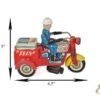 Yoshiya (KO) Tin Lithographed Windup Police Department P.D. Motorcycle Trike for Sale - Image 7