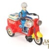 Yoshiya (KO) Tin Lithographed Windup Police Department P.D. Motorcycle Trike for Sale - Image 3