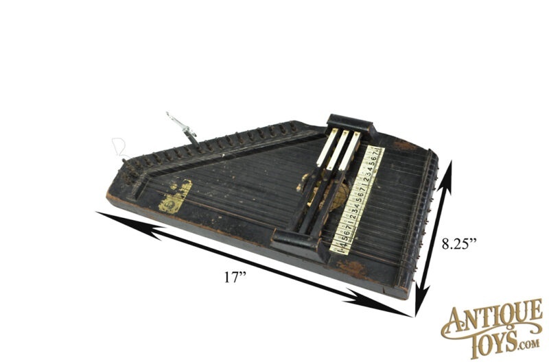 Antique 1890's Zimmermann No. 71 Autoharp Zither with Antique Photo for Sale - Image 9