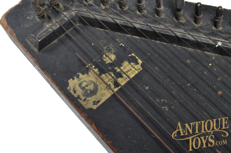 Antique 1890's Zimmermann No. 71 Autoharp Zither with Antique Photo for Sale - Image 4