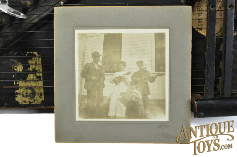 Antique 1890's Zimmermann No. 71 Autoharp Zither with Antique Photo for Sale - Image 5