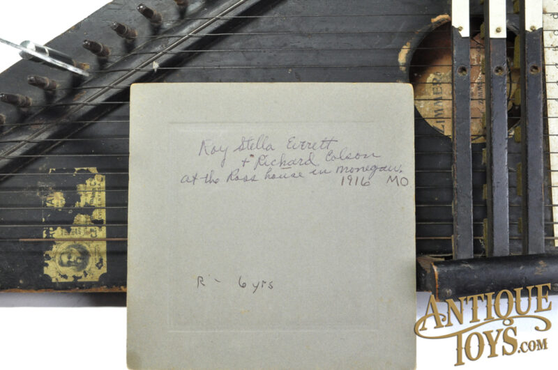 Antique 1890's Zimmermann No. 71 Autoharp Zither with Antique Photo for Sale - Image 6