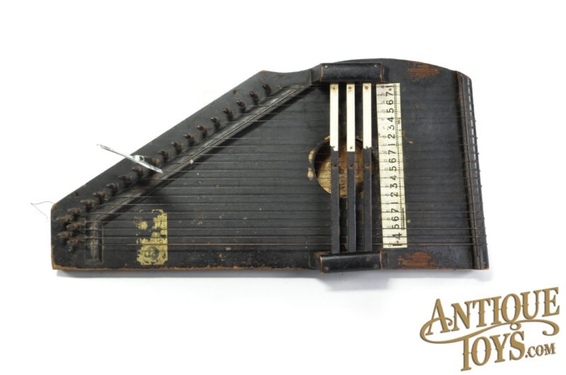 Antique 1890's Zimmermann No. 71 Autoharp Zither with Antique Photo for Sale - Image 7