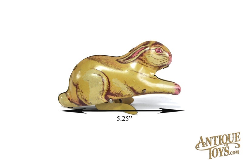 J. Chein Tin Lithographed Windup No. 79 Mechanical Jumping Rabbit in Box for Sale - Image 9