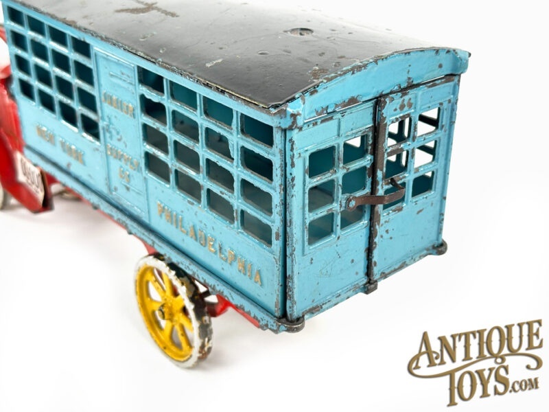 Dent Extremely Rare Cast Iron Junior Supply Co. New York to Philadelphia Truck 16" <FONT COLOR="ff000">*SOLD*</font> - Image 6