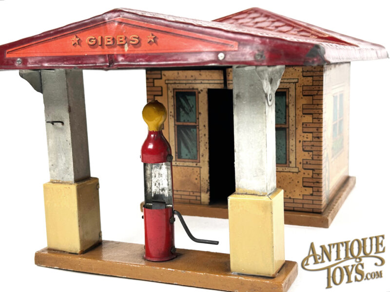 Gibbs Mfg. Co. Tin Lithographed Gas Station <FONT COLOR="ff000 ">*SOLD*</font> - Image 8
