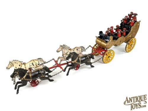 Ives Cast Iron Phoenix Large Four Horse Band Wagon<FONT COLOR="ff000 ">*SOLD*</font>