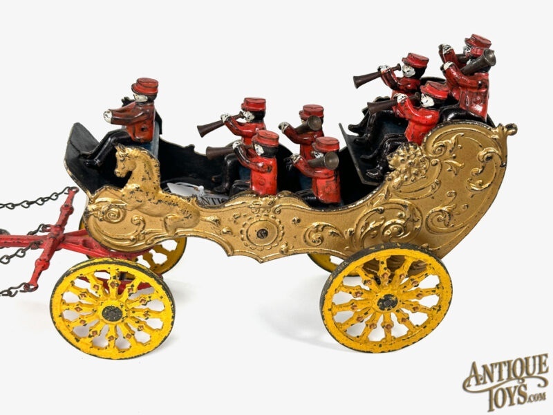 Ives Cast Iron Phoenix Large Four Horse Band Wagon<FONT COLOR="ff000 ">*SOLD*</font> - Image 3