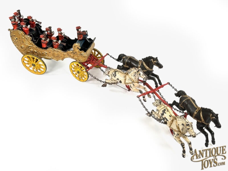 Ives Cast Iron Phoenix Large Four Horse Band Wagon<FONT COLOR="ff000 ">*SOLD*</font> - Image 2