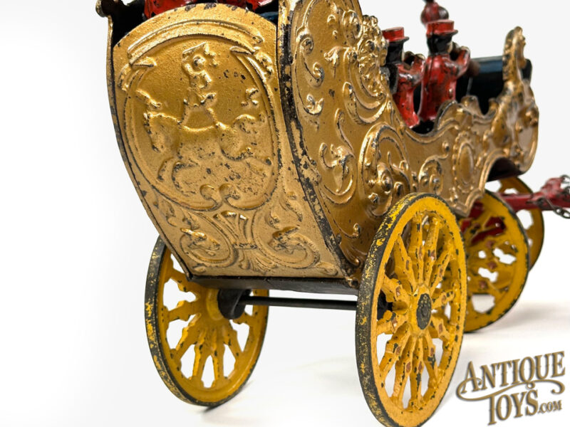 Ives Cast Iron Phoenix Large Four Horse Band Wagon<FONT COLOR="ff000 ">*SOLD*</font> - Image 9