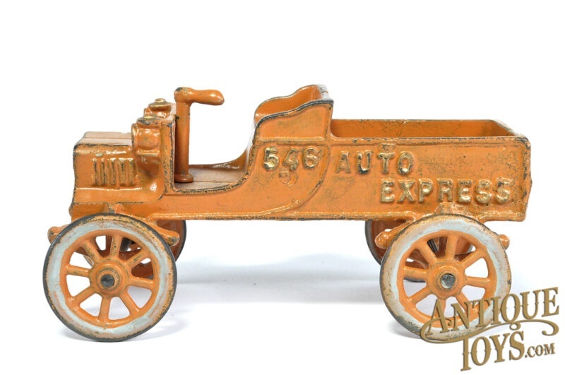Kenton Orange Cast Iron 546 Auto Express Truck 7" for Sale - Image 2