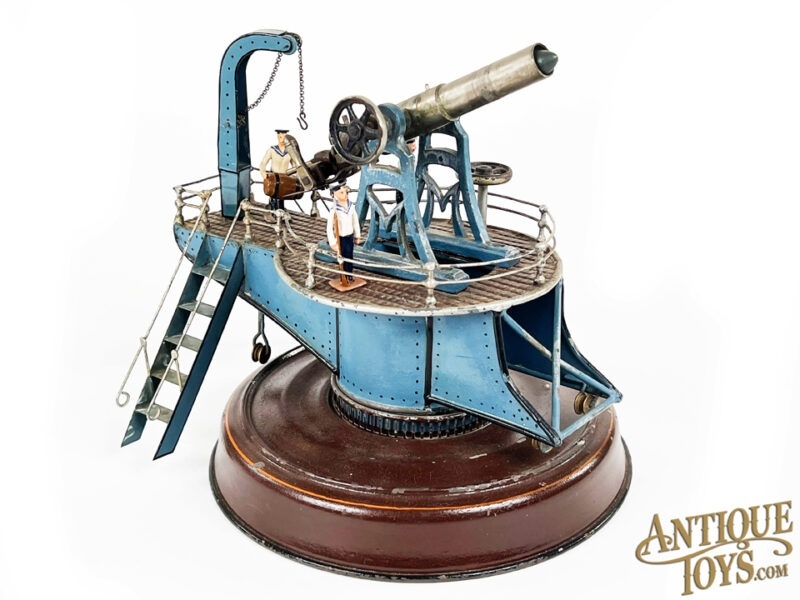 Marklin/Gebrüder Maerklin Tin & Brass Medium #8047 Coastal Gun <FONT COLOR="ff000 ">*SOLD*</font> - Image 2