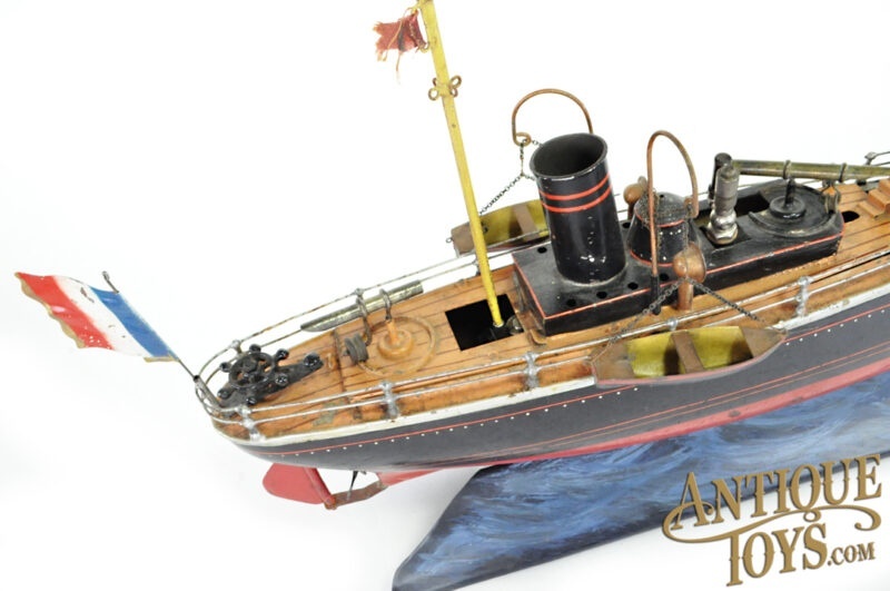 Marklin/Gebrüder Maerklin ca. 1910 Tin #5080/50 Live Steam Torpedo Division Boat <FONT COLOR="ff000 ">*SOLD*</font> - Image 4