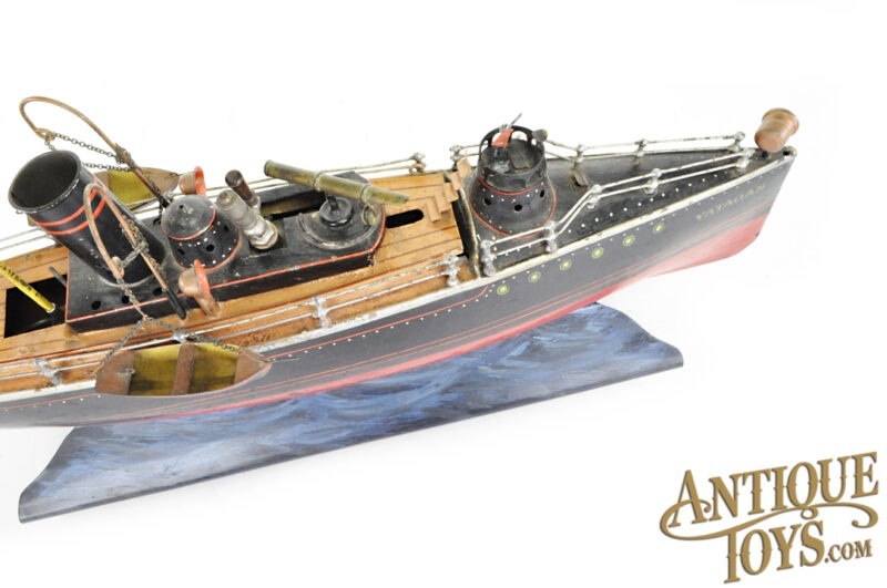 Marklin/Gebrüder Maerklin ca. 1910 Tin #5080/50 Live Steam Torpedo Division Boat <FONT COLOR="ff000 ">*SOLD*</font> - Image 5