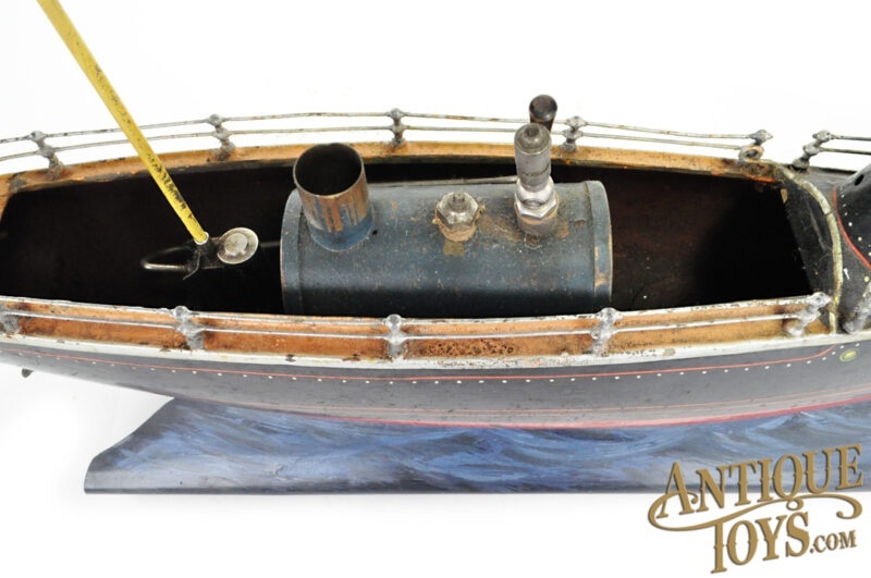 Marklin/Gebrüder Maerklin ca. 1910 Tin #5080/50 Live Steam Torpedo Division Boat <FONT COLOR="ff000 ">*SOLD*</font> - Image 6