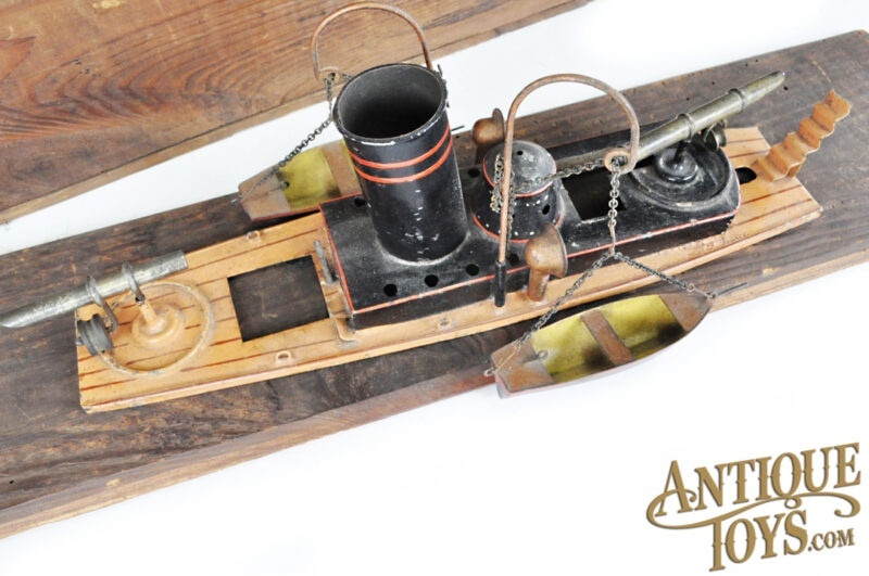 Marklin/Gebrüder Maerklin ca. 1910 Tin #5080/50 Live Steam Torpedo Division Boat <FONT COLOR="ff000 ">*SOLD*</font> - Image 8