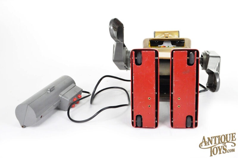 Marx ca. 1963 Tin Lithographed Battery Op. Remote Controlled Mr. Mercury Boxed <FONT COLOR="ff000 ">*SOLD*</font> - Image 9