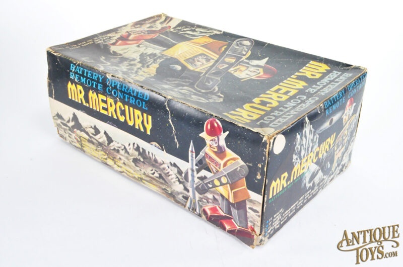 Marx ca. 1963 Tin Lithographed Battery Op. Remote Controlled Mr. Mercury Boxed <FONT COLOR="ff000 ">*SOLD*</font> - Image 11