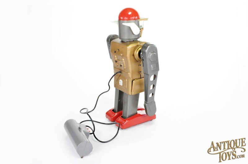 Marx ca. 1963 Tin Lithographed Battery Op. Remote Controlled Mr. Mercury Boxed <FONT COLOR="ff000 ">*SOLD*</font> - Image 7