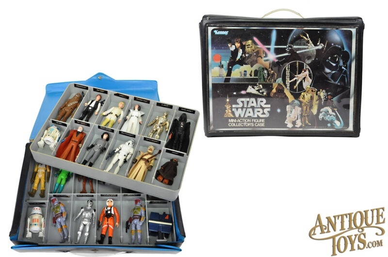 Kenner Vintage Star Wars Mini Action Figure Collector's Case with 24 Action Figures & Weapons <FONT COLOR="ff000 ">*SOLD*</font>
