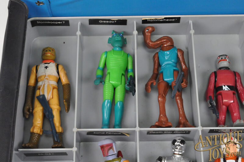 Kenner Vintage Star Wars Mini Action Figure Collector's Case with 24 Action Figures & Weapons <FONT COLOR="ff000 ">*SOLD*</font> - Image 9