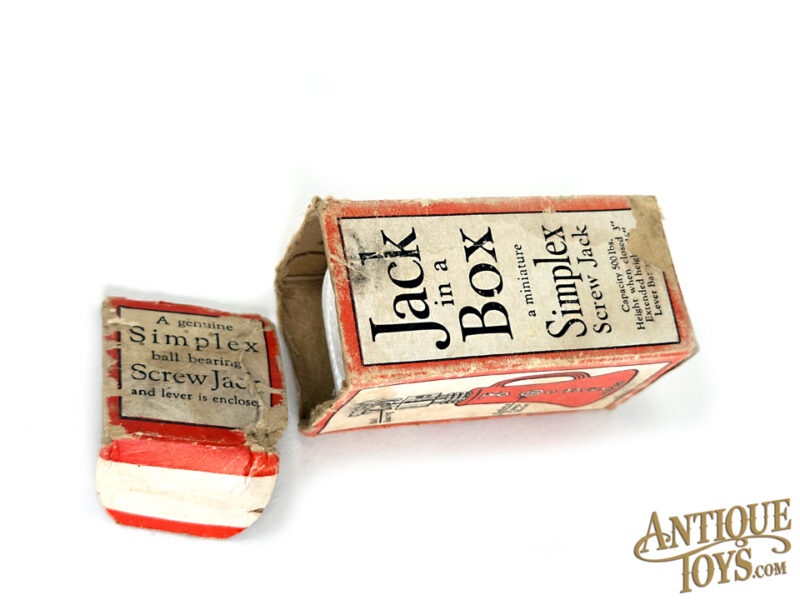 Templeton, Kenly, & Co. Cast Iron Simplex Screw Jack "Jack in a Box" Boxed for Sale - Image 4