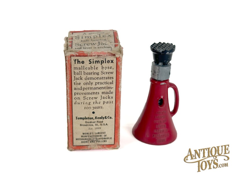 Templeton, Kenly, & Co. Cast Iron Simplex Screw Jack "Jack in a Box" Boxed for Sale - Image 3