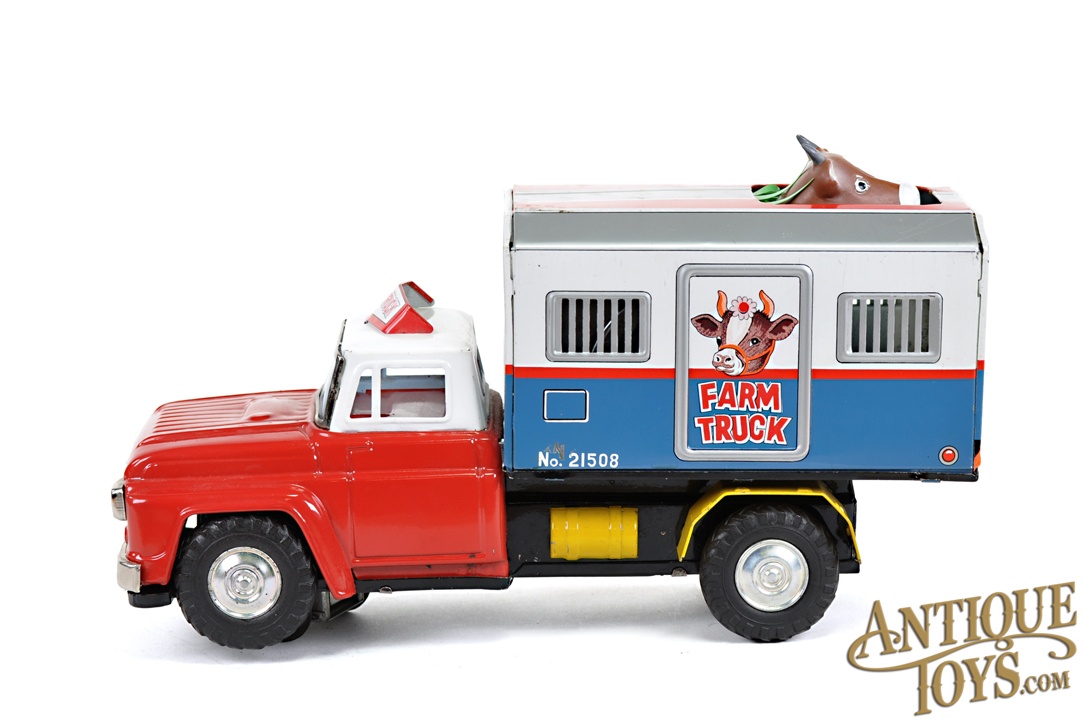 ALPS Tin Litho Batt. Op. No. 21508 Mystery Action Farm Truck
