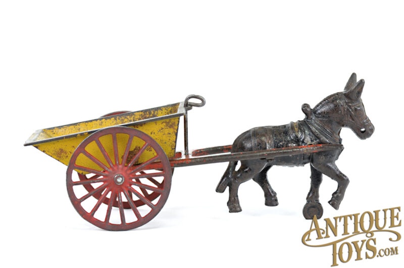 Hubley Cast Iron No. 660  Dump Cart 10.5" for Sale - Image 3