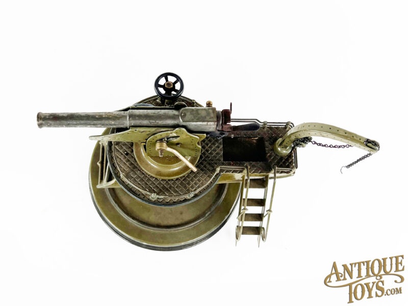 Marklin/Gebrüder Maerklin Tin & Brass Medium #8047 Coastal Gun for Sale - Image 4