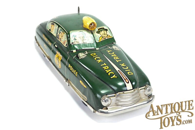 Marx ca. 1940s Tin Lithographed Windup No. 1 Dick Tracy Siren Squad Car <FONT COLOR="ff000">*SOLD*</font> - Image 3