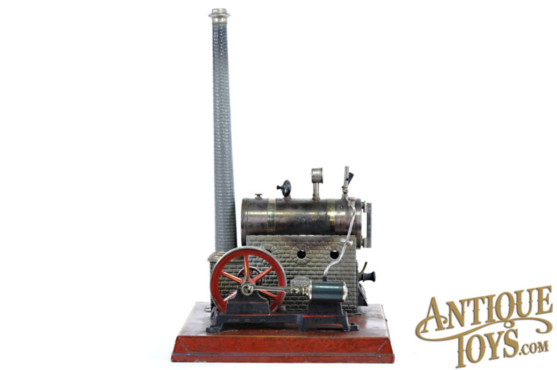 Vedes No. 7 Horizontal Live Steam Engine German Toy with Box for Sale - Image 2