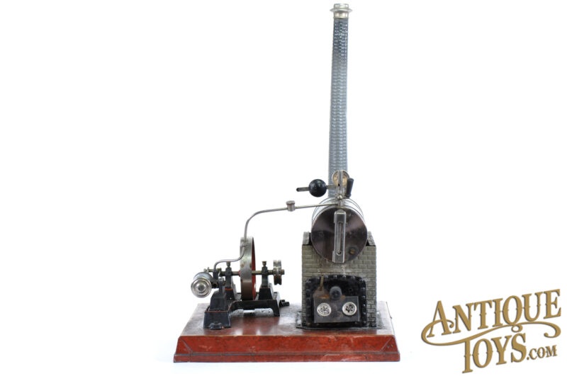Vedes No. 7 Horizontal Live Steam Engine German Toy with Box for Sale - Image 5