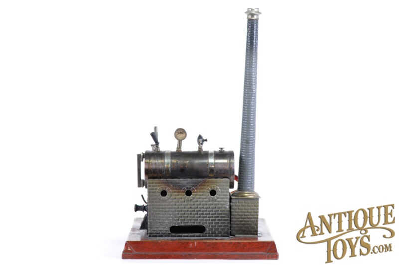 Vedes No. 7 Horizontal Live Steam Engine German Toy with Box for Sale - Image 9