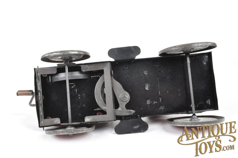 J.L. Hess (JLH) Early ca. 1910 Flywheel Tin Lithographed Crank Wind Hessmobile for Sale - Image 8