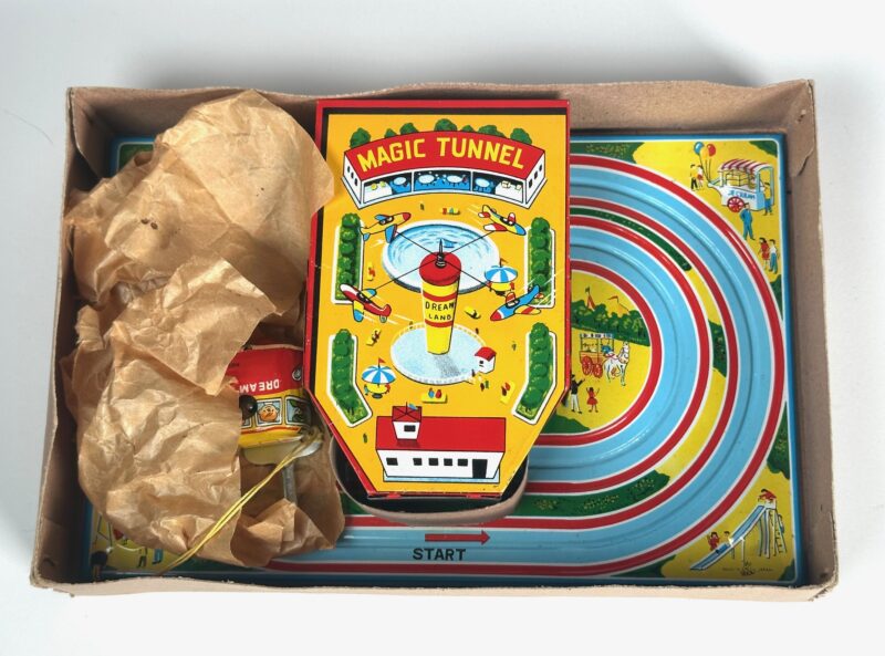T.P.S. Japanese Tin Tunnel Windup Toy - Image 7