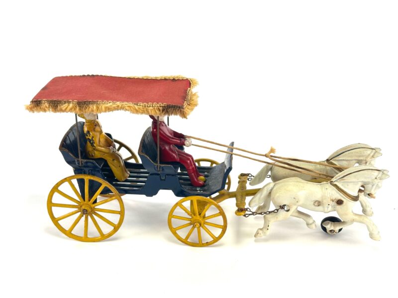 Kenton Cast Iron Surrey with Rider Toy - Image 2